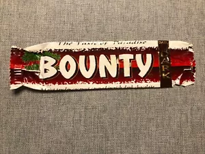 More details for vintage dark bounty chocolate bar wrapper 1995