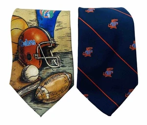 *VTG LOT* NCAA Florida Gators '90s Silk Ties; Made in USA - Picture 1 of 9