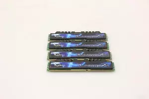 G.SKILL RIPJAWS F3-10666CL7Q-8GBXH 8GB kit 4x2GB DDR3 GAMING RAM. SKU221360 - Picture 1 of 4