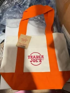 Trader Joe’s Exclusive “Crew” Mini Orange Tote Bag New With Tag! Rare(4A) - Picture 1 of 2