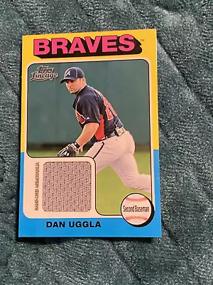 2011 Topps Lineage 1975Mini Relics Atlanta Braves #75RDU Dan Uggla - Image 1 of 2