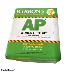BARRON'S AP WELTGESCHICHTE 3. AUSGABE, 2016, 400 Flash-Karten, NEUSTE! - Bild 1 von 3