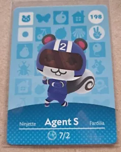 Agent S - 198 - Animal Crossing Amiibo Karte - Bild 1 von 1