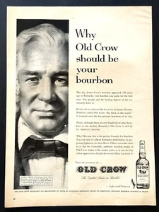 1959 Old Crow Ad Why old crow should be your bourbon - Picture 1 of 1