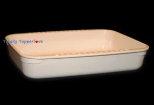 Tupperware Tupperwave Roaster or Casserole Dish Large 3 qt Rectangle Vintage NOS - Picture 1 of 1