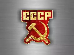 Sticker ussr cccp sssr urss russia soviet union flag decal emblem russian car r5 - Picture 1 of 1