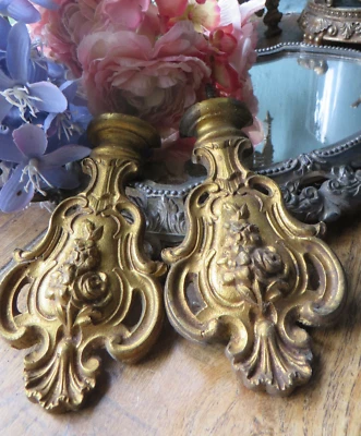 A SUPERB PR. OF ANTIQUE FRENCH SOLID CAST BRASS FINIALS ~PERIOD WINDOW PROJECTS - Image 1 of 4