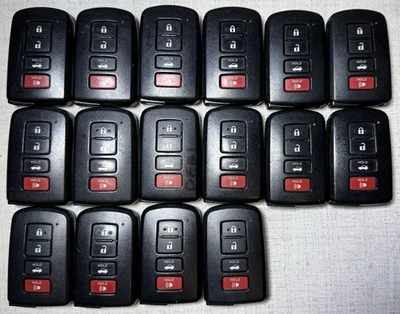 Lot of 16 Toyota OEM Smart Key Fob Remotes FBA 4 Button Car (0020 on board) - Image 1 of 2