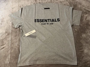 NEW Fear of God Essentials T-Shirt Dark Oatmeal Size Medium 100% Authentic ✅ - Picture 1 of 10