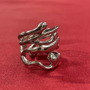Anello in argento sterling 925 Chorthip multi goccia di pioggia misura 6,5 - Foto 1 di 7
