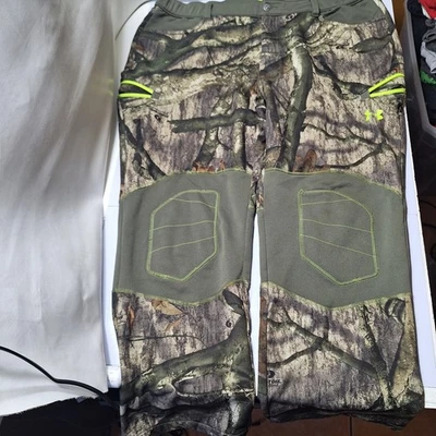 Under Armour Pants Mens 2XL Scent Control  Fleece Mossy Oak Camouflage 44x30 - Image 1 of 4