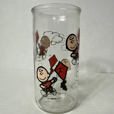 Vintage 1950's Peanuts Charlie Brown Drinking Glass Jelly Glass  - Image 1 of 2