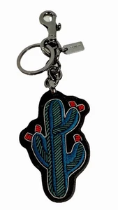Rare 2017 Coach Embroidered Beaded Cactus Bag Charm Retail $500 - Picture 1 of 5