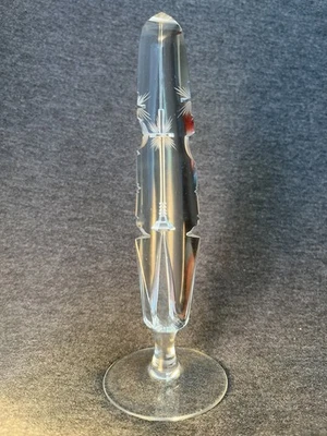 Obelisco de cristal corte cristal de plomo 3D cáliz cruz Starburst Alemania de colección precioso Foto 1 de 4