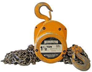 Harrington Kettenzug CF4-1295 1,5 Tonnen Kapazität 15 Fuß Kettenkran Hebebühne - Bild 1 von 7