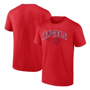 Herren T-Shirt Fanatics Mike Trout rot Los Angeles Angels Spielername & Nummer - Bild 1 von 3