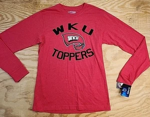 WKU Toppers Red Lightweight Long Sleeve T-shirt Mens Large Hilltoppers - Picture 1 of 7