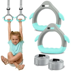 Gymnastics Rings for Kids Home Exercise, Fitness Children Trapeze Bar Pull Up... - Picture 1 of 9