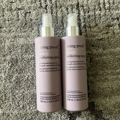 Living Proof Restore Perfecting Hair Spray 8 oz Heat Protection 2pack - Image 1 of 2