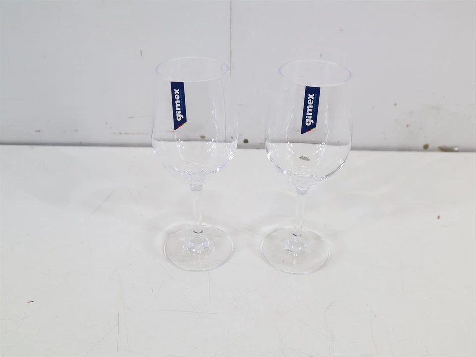 Gimex Linea Line 380ml Set von 2 Weißweingläser Camping Kunststoff - Bild 1 von 2