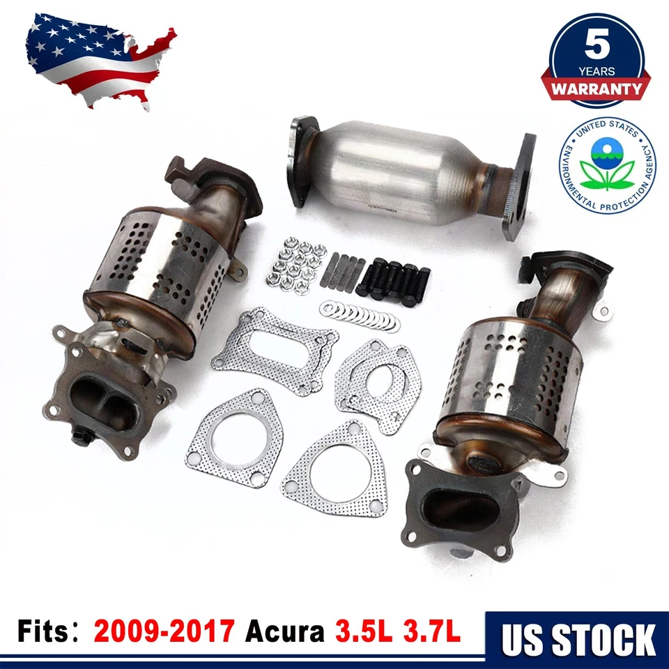 Juego convertidor catalítico para Acura 3,5 L 3,7 L 2009-2017 BANK1 y 2 y trasero EE. UU. Foto 1 de 1