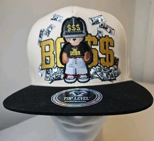 BOSS BEAR MONEY Top Level Snapback Hat Brand New With Tags - Picture 1 of 11