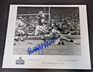 BOBBY MITCHELL WASHINGTON REDSKINS AUTOGRAPHED SIGNED 8x10 PHOTO HOF - Picture 1 of 1