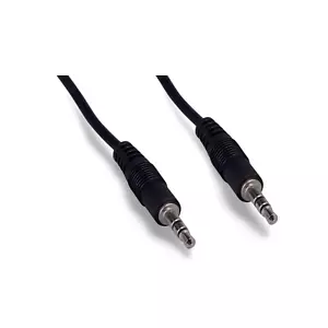 6 Fuß 3,5 mm AUX-Kabel Stecker auf Stecker Stereo Audio Kabel - schwarz - Bild 1 von 1