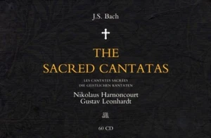 J.S. BACH THE SACRED CANTATAS NIKOLAUS HARNONCOURT GUSTAV LEONHARDT AUDIO CD NEW - Picture 1 of 3