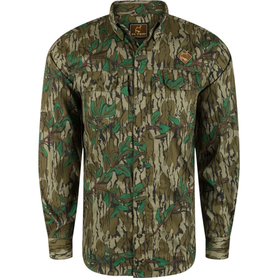 Ol' Tom Men's Camo Long Sleeve Wingshooter Trey Shirt CHOOSE SIZE AND CAMO - Image 1 of 1