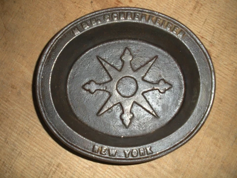 Vintage Cast Iron Hall Tree Umbrella Stand Drip Pan M & H Schrenkeisen New York Cover