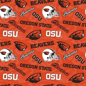 Oregon State University Beavers OSU Cotton Fabric Tone on Tone Print-By the Yard - Picture 1 of 1