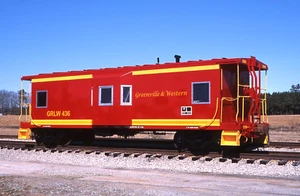 Original Slide: Greenville & Western Caboose 436 - ex Southern - Fresh Paint!!! - Picture 1 of 1