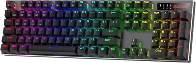 Redragon K556 PRO Upgraded Wireless RGB Gaming Keyboard, Linear Quiet Red Switch - Image 1 of 4