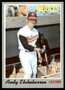 1970 Topps Andy Etchebarren Baltimore Orioles #213