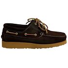 ICON LAB Men's Shoe Burnt Dark 03 100% Suede Aged Made IN Italy