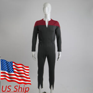 Deep Space Nine Cosplay Commander Sisko Duty Uniform DS9 Jumpsuit Costumes