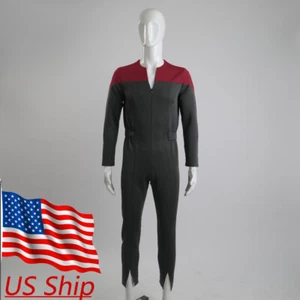 DSN Cosplay Commander Sisko Duty Uniform DS9 Jumpsuit Costumes - Picture 1 of 12