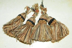 4er Set Braun Beige 3 Zoll Quasten/Möbel oder Kissen Quasten - Bild 1 von 2