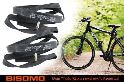 BISOMO 2 Fahrradschlauch 32/47-559-597 Schwalbe 26x1,50-1,75 Sclaverand Presta SV 40mm
