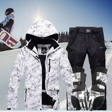 New Warm Ski Suit Men Women Windproof Skiing Snowboarding Jacket Pants Set