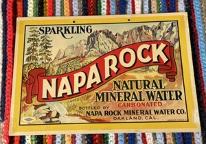 Napa Rock Mineral Water Sign Oakland California - Vintage Advertising Soda - Picture 1 of 9