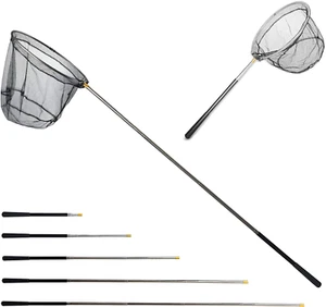 Fishing Landing Net with Aluminum Telescoping Pole 75" Long Handle,Rubber Coated - Picture 1 of 12