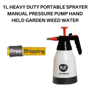 1L HEAVY DUTY PORTABLE SPRAYER MANUAL PRESSURE PUMP HAND HELD GARDEN WEED WATER - Picture 1 of 2