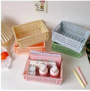 Juego de 2 cajas plegables modernas de cartón de leche tamaño mediano varios colores - Imagen 1 de 7