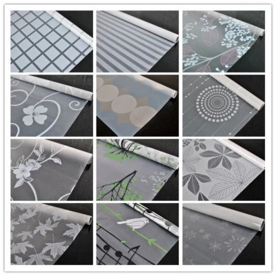 Película de vidrio esmerilada de privacidad de 78" autoadhesiva para baño decoración del hogar Foto 1 de 4