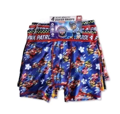New Paw Patrol Boys Athletic Boxer Brief Underwear 4 Pack Size 8 (Medium) - Image 1 of 4
