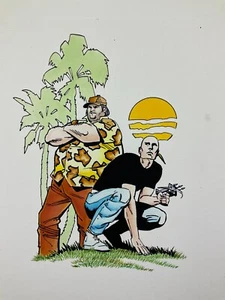 Archer & Armstrong Wizard Magazine 1994 Original Color Art Valiant Comics Promo - Picture 1 of 7
