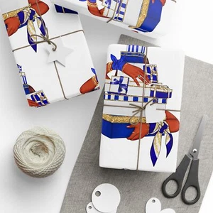 Zeta Phi Beta Inspired Gift Wrap, Fashion Wrapping Paper, Sorority Gift Wrap - Picture 1 of 14
