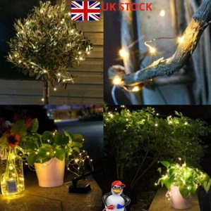 12/32m LED Solar Light Garland Outdoor Garden Fairy String Light Led Twinkle - Picture 1 of 17